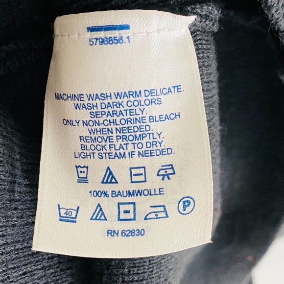 Womens XL 18-20 Lands End Cardigan Sweater Full Zip Black Knit Mock Neck - Picture 6 of 7